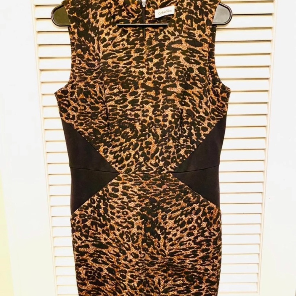 Calvin Klein animal print dress